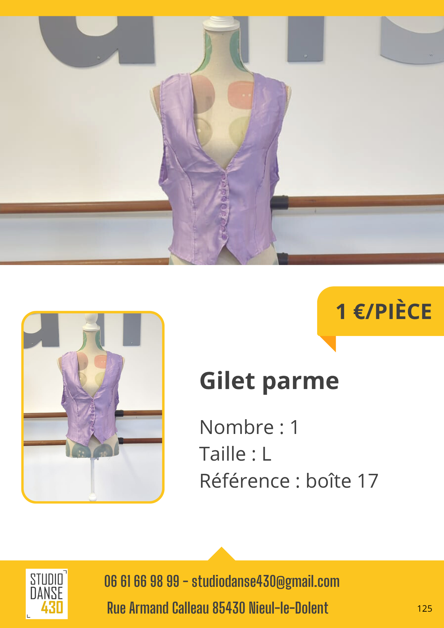 PIÈCE Gilet parme