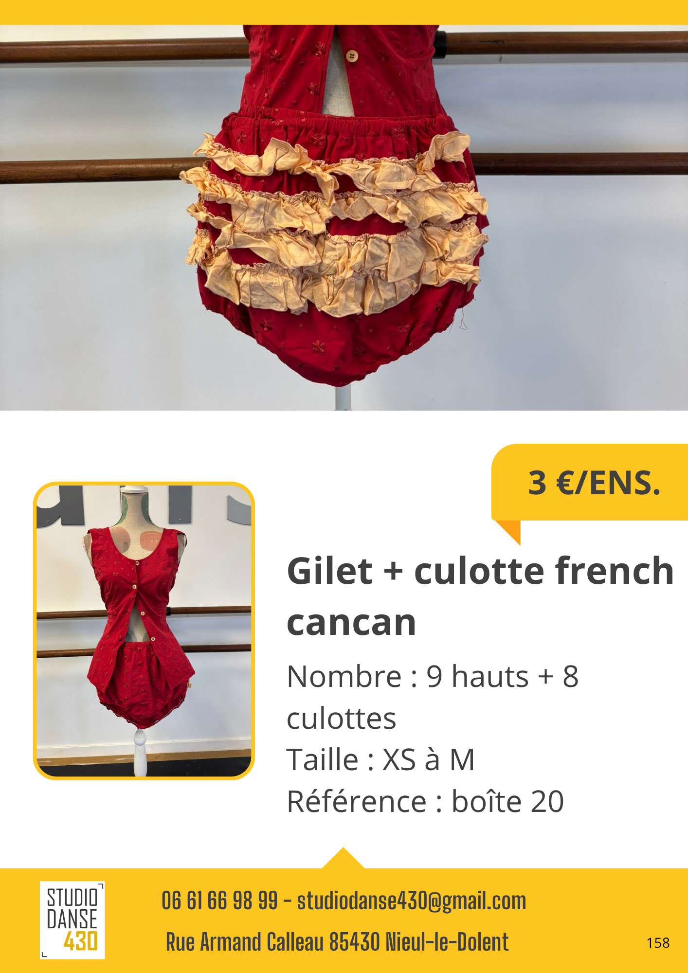 Gilet culotte french cancan