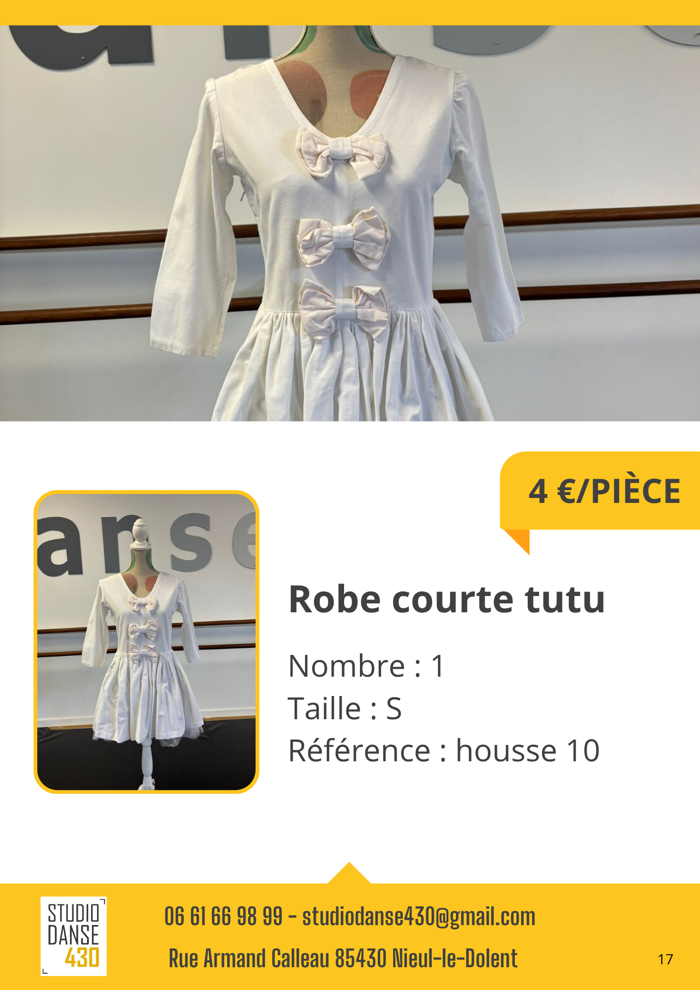 PIÈCE ars Robe courte tutu