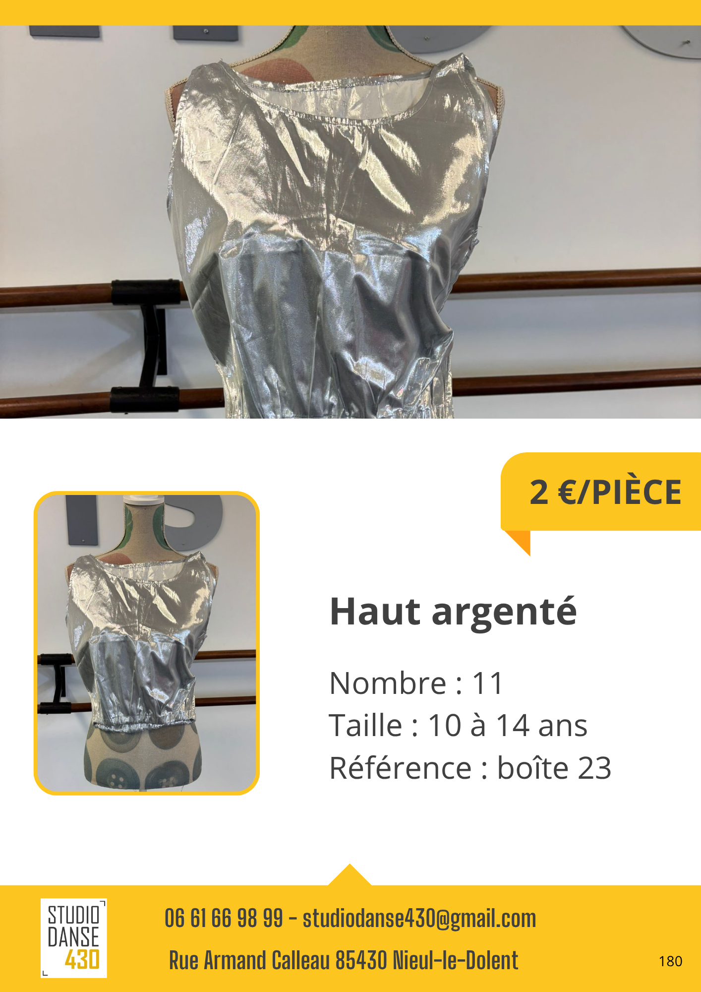 Haut argenté