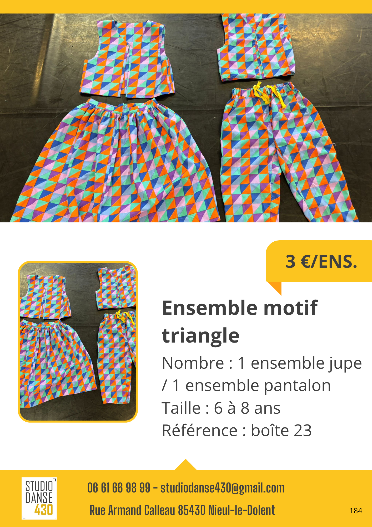 Ensemble motif triangle