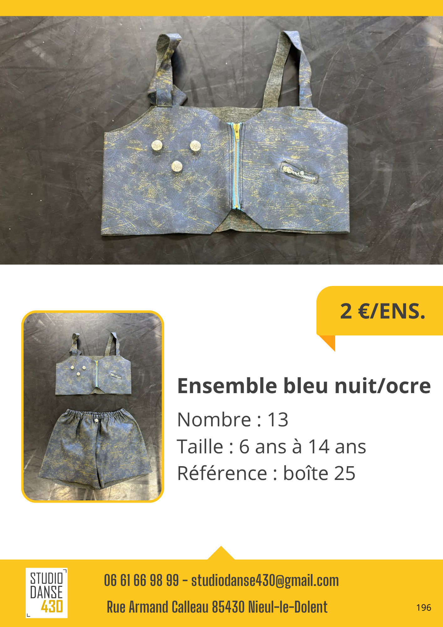 Ensemble bleu nuitlocre