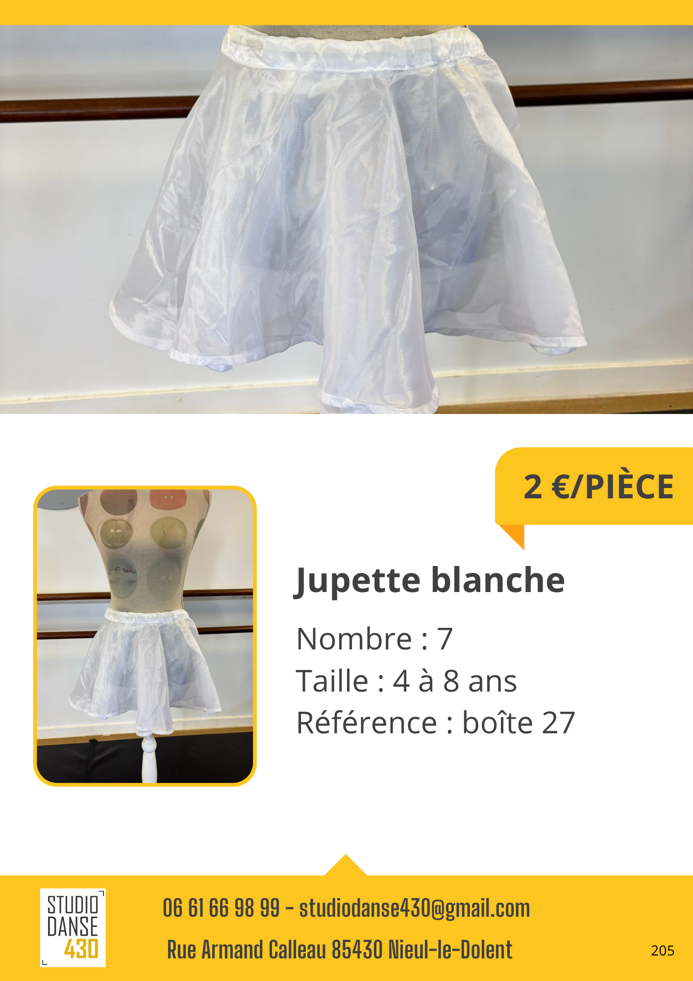 Jupette blanche