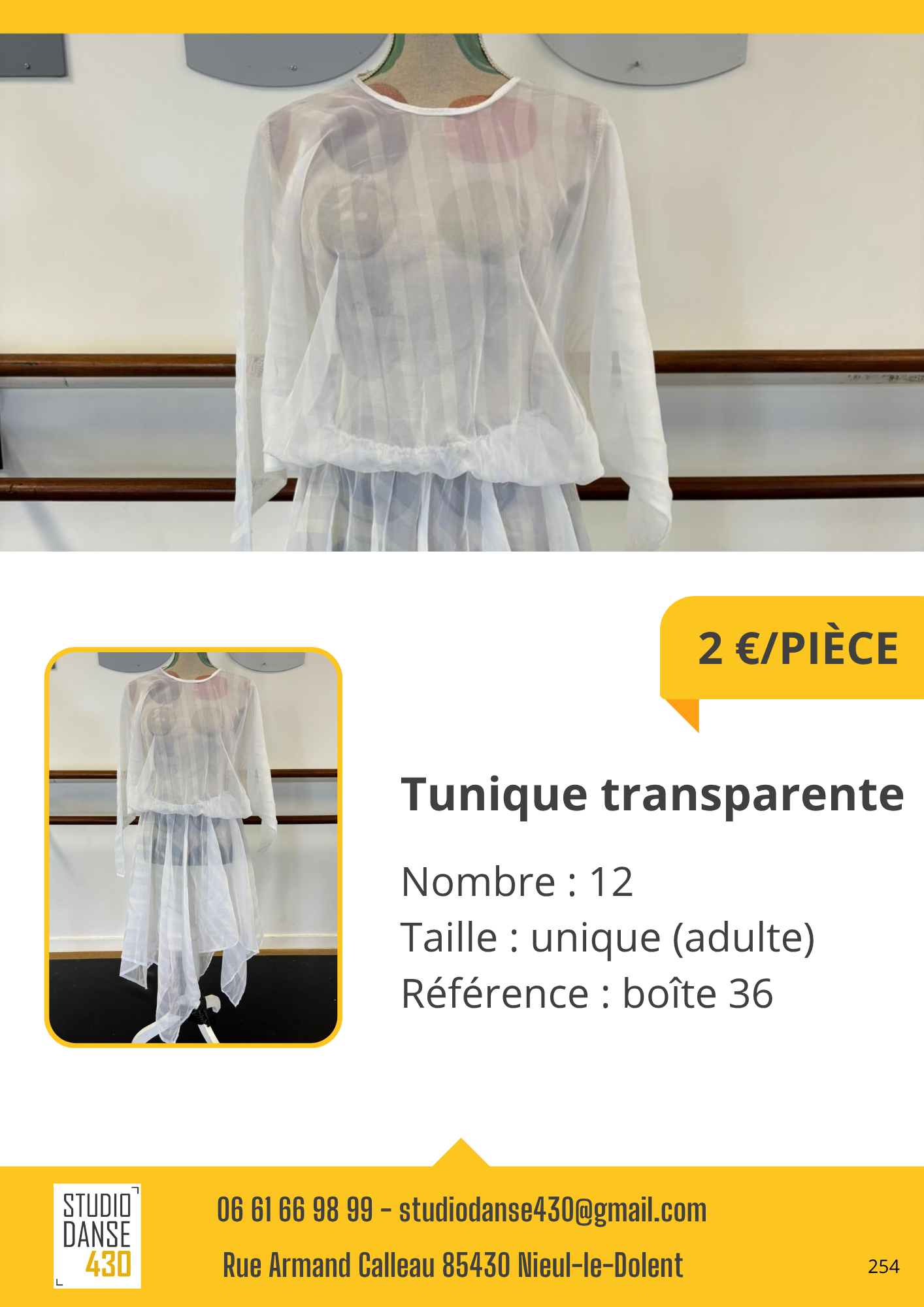Tunique transparente