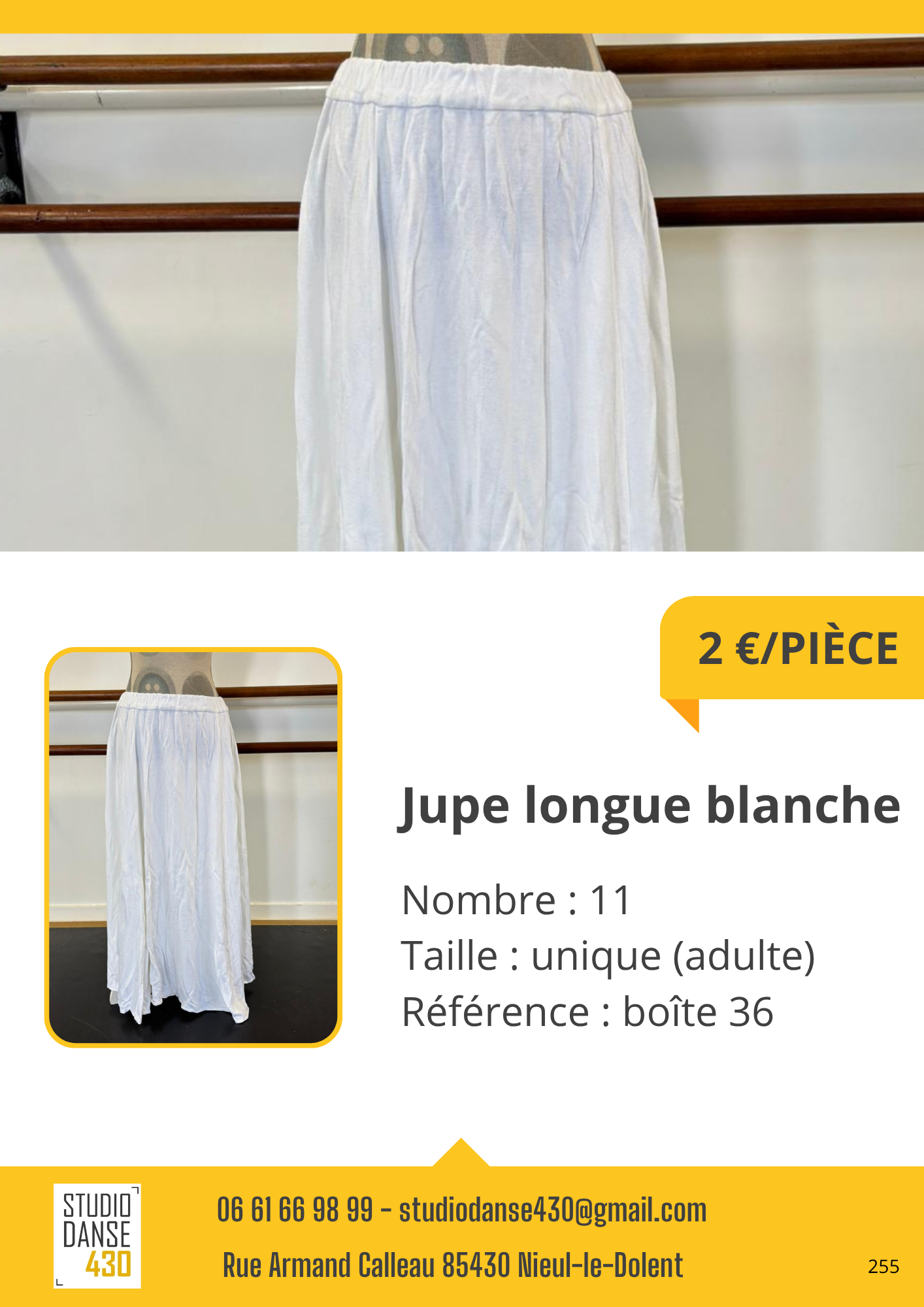 Jupe longue blanche