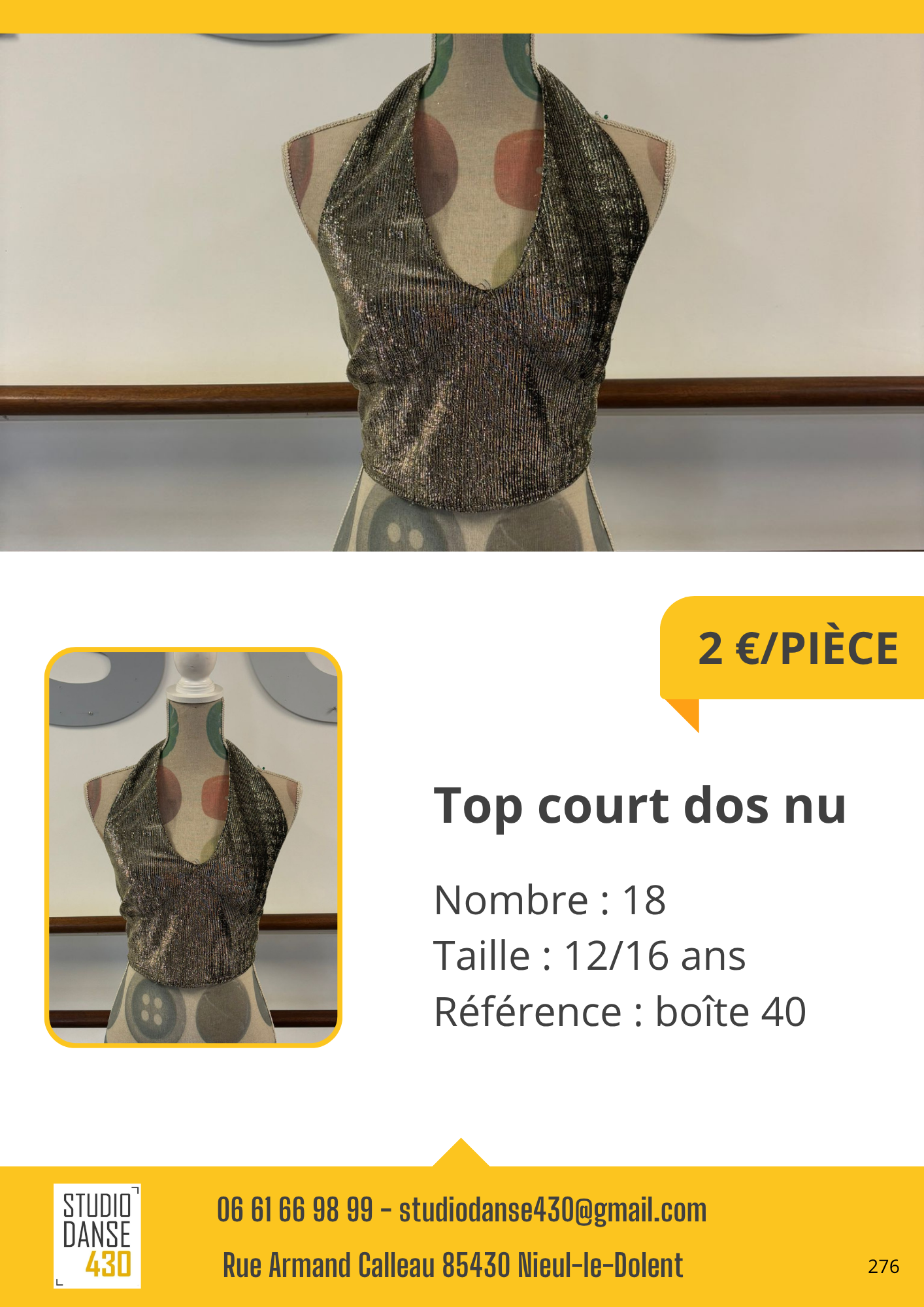 Top court dos nu