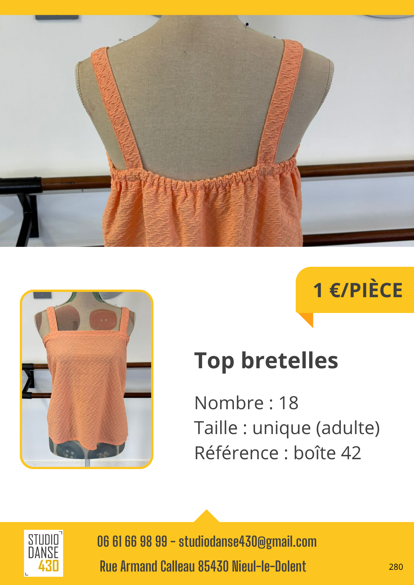 PIÈCE Top bretelles