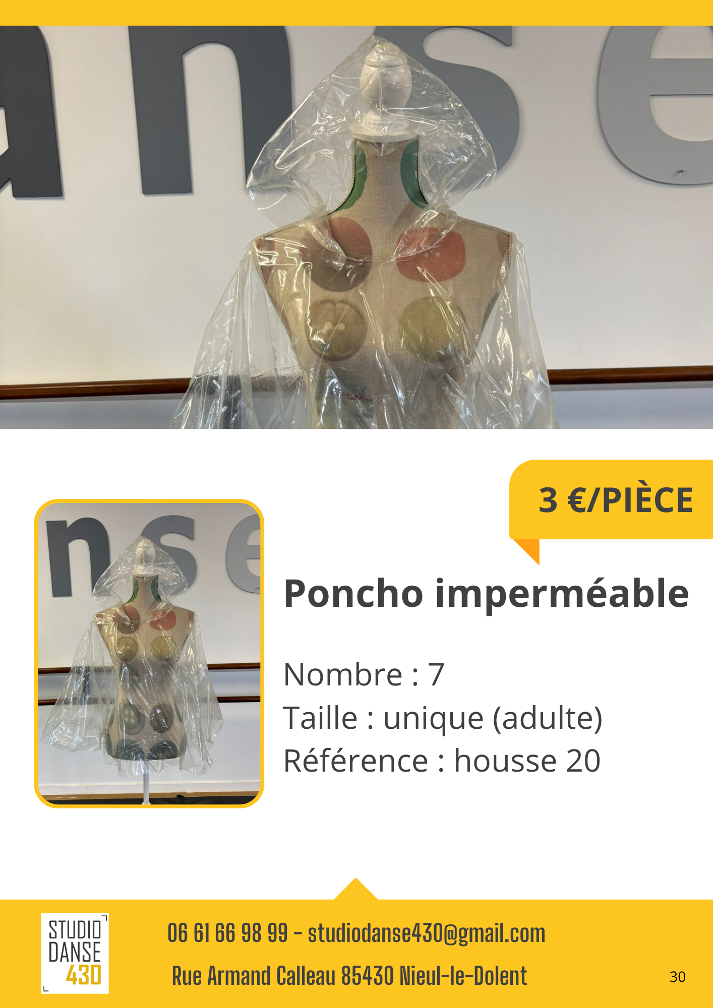 Poncho imperméable