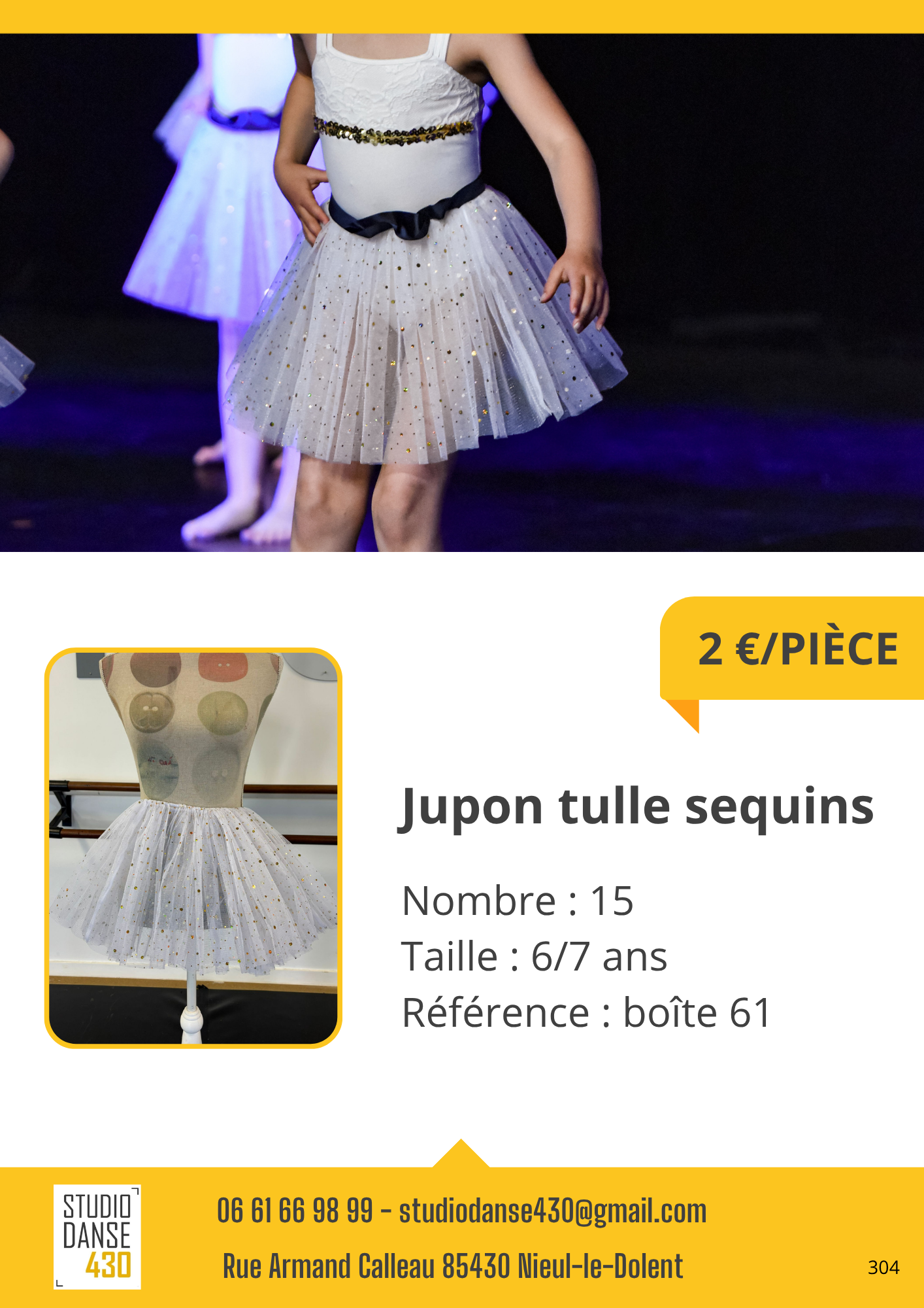 Jupon tulle sequins