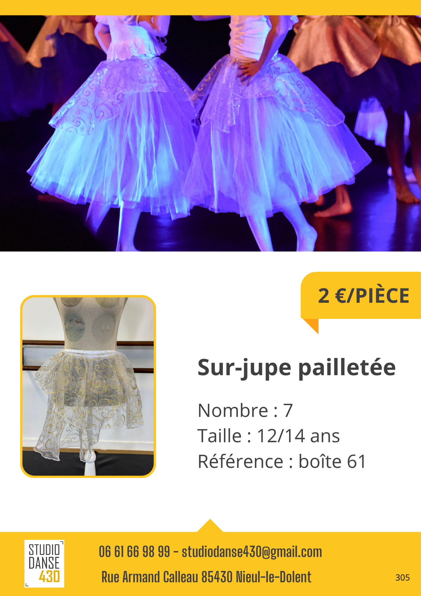 Sur-jupe pailletée