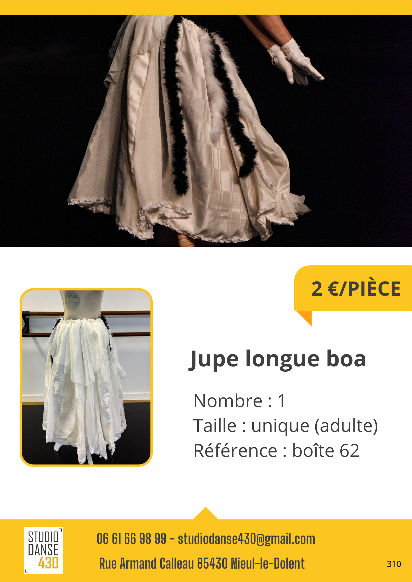 Jupe longue boa