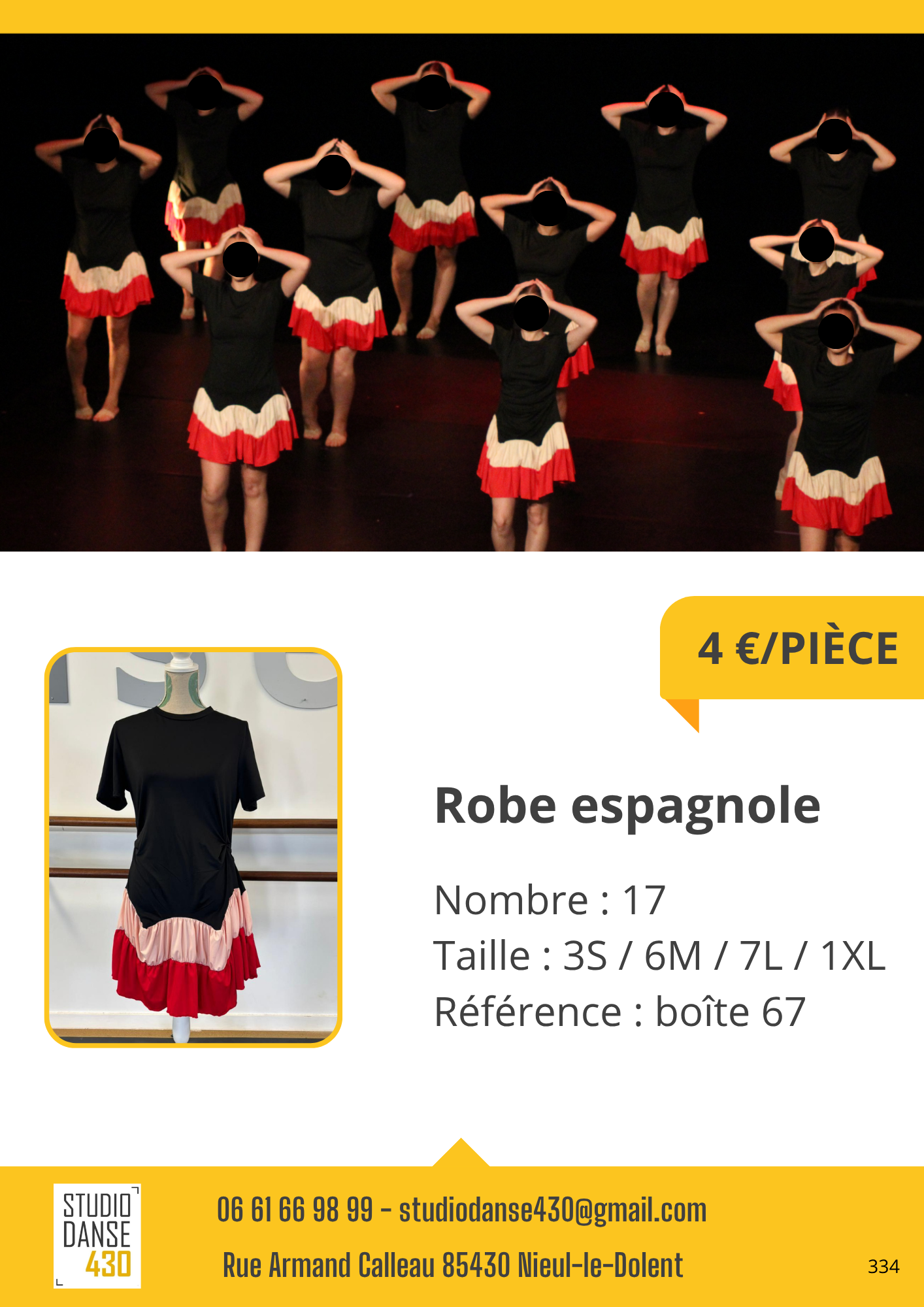 PIÈCE Robe espagnole