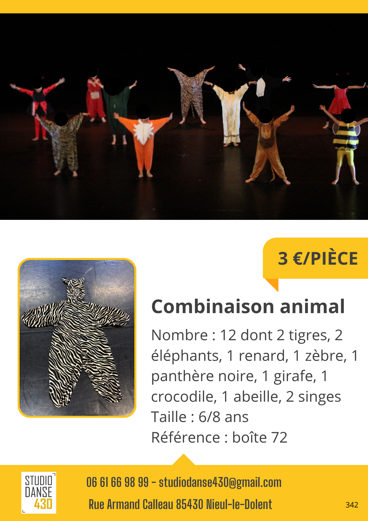 Combinaison animal