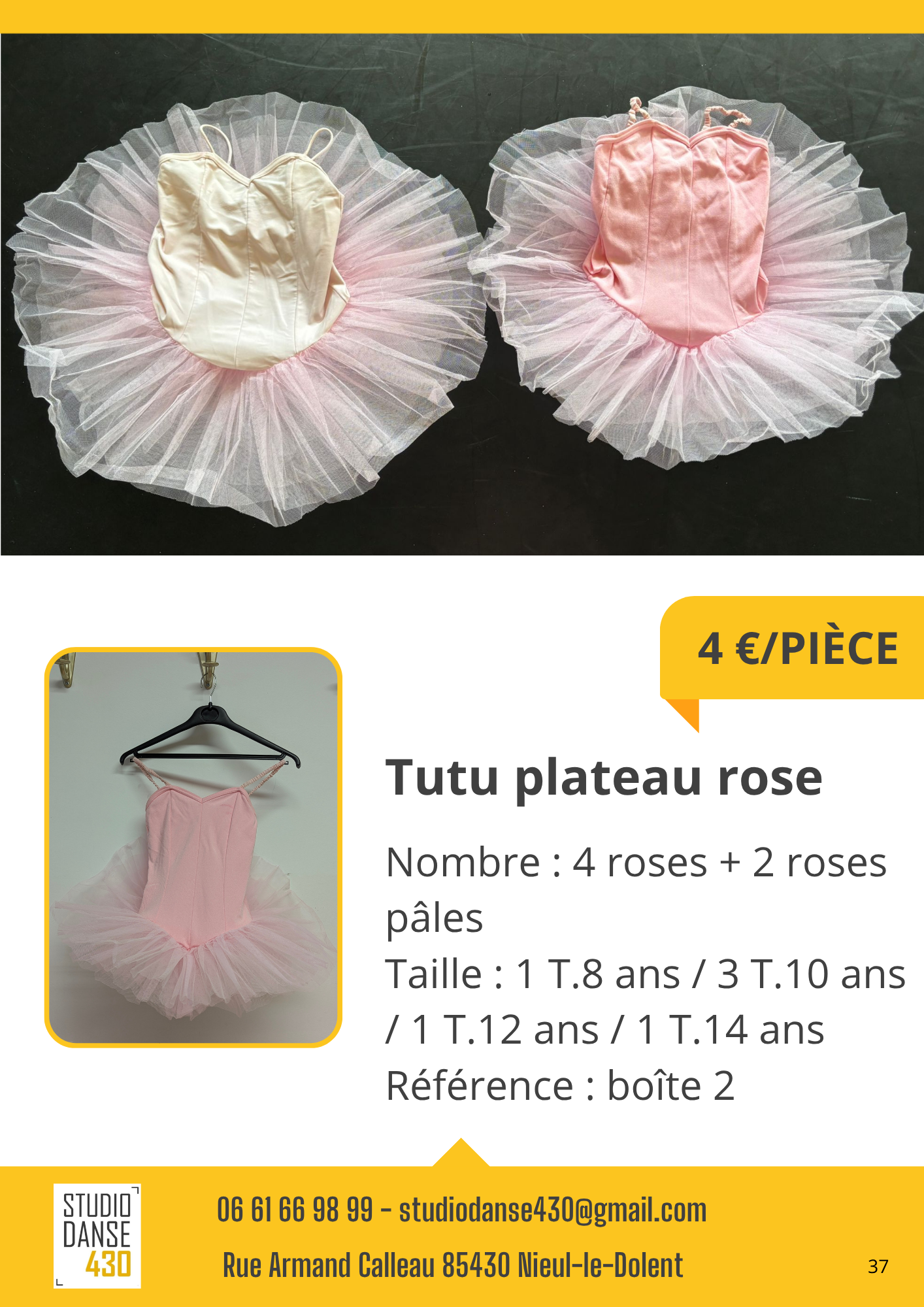 PIÈCE Tutu plateau rose