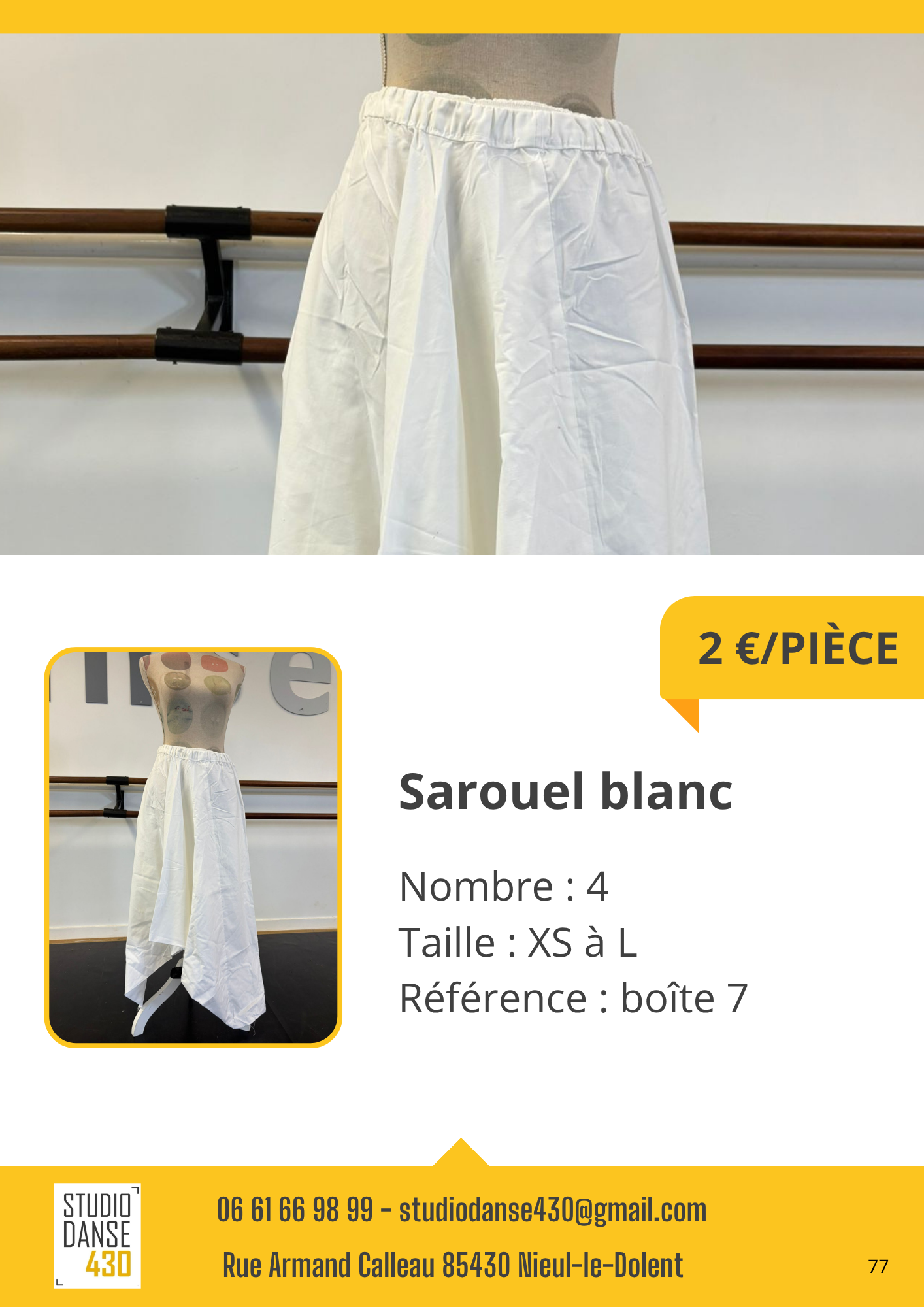 Sarouel blanc