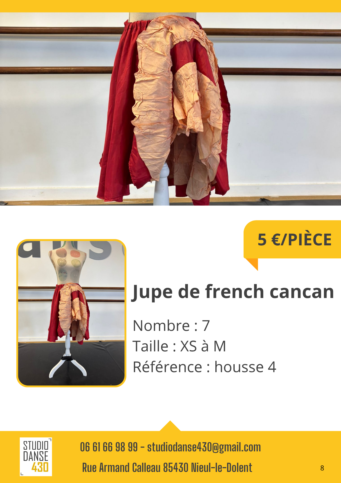 Jupe de french cancan