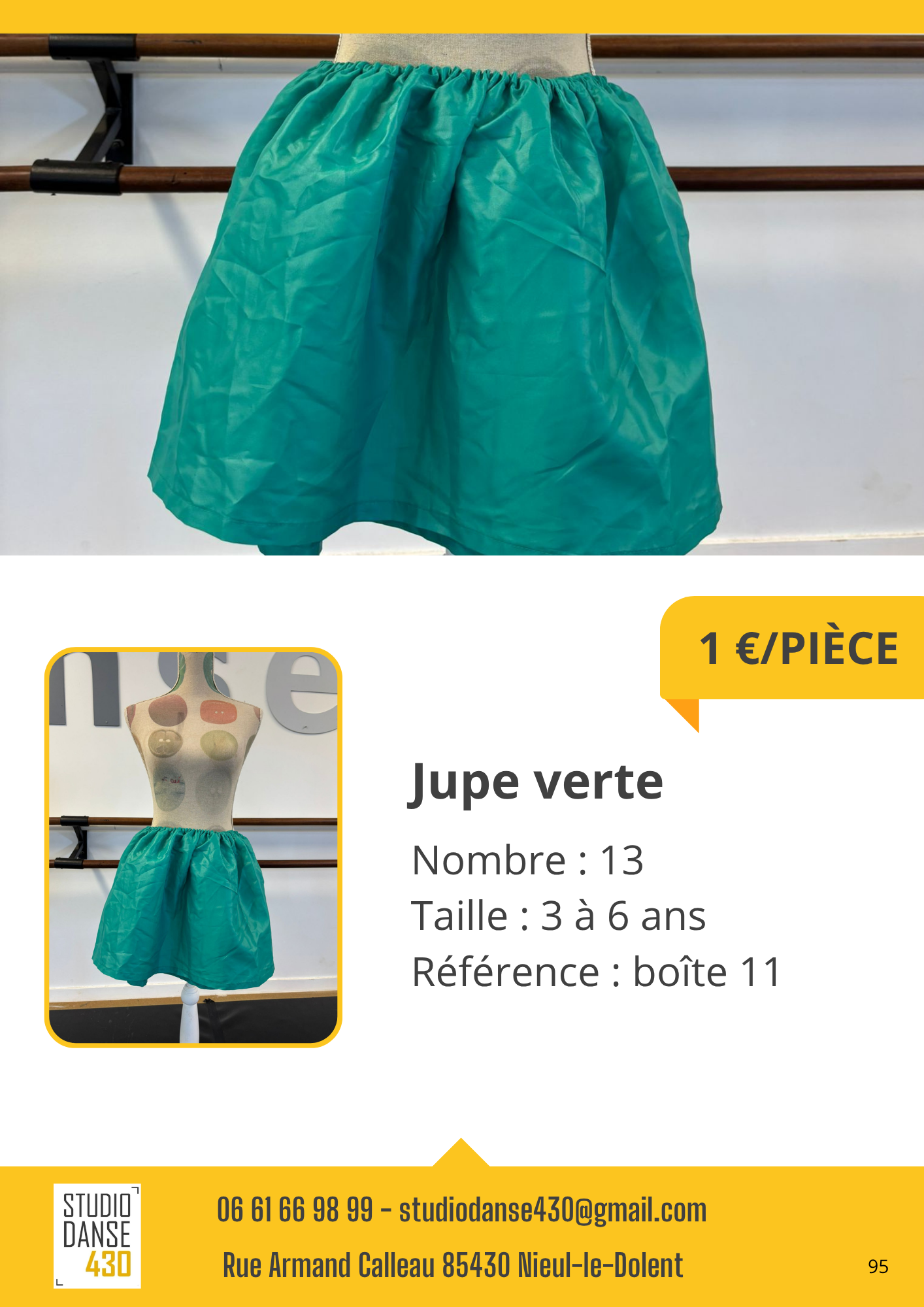 PIÈCE Jupe verte
